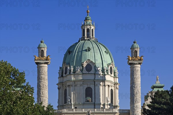 Dome of the baroque Karlskirche church