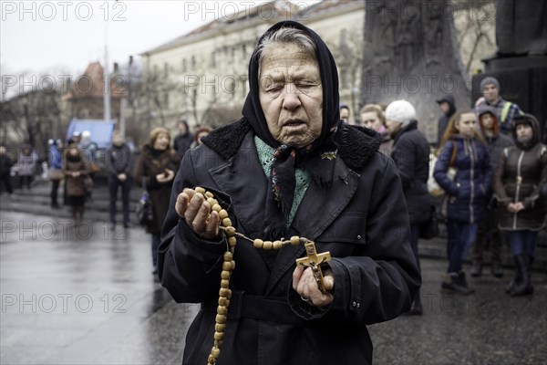 Mourning ceremony for victims of the Euromaidan in Kiev