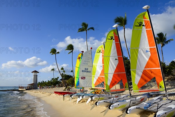 Catamarans on the beach Dominicus