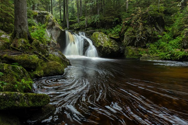 Krai-Woog Gumpen waterfall in Hotzenwald forest near Gorwihl