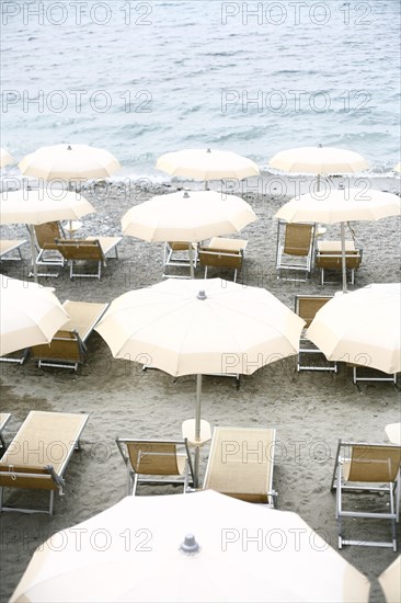 Sunshades on the beach