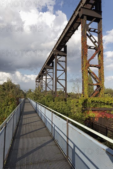 Skywalk and bridge at the former metallurgical plant