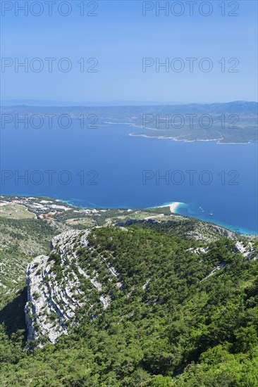 View from Vidova Gora on the town of Bol