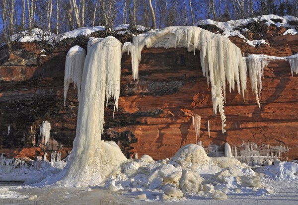 Frozen waterfall