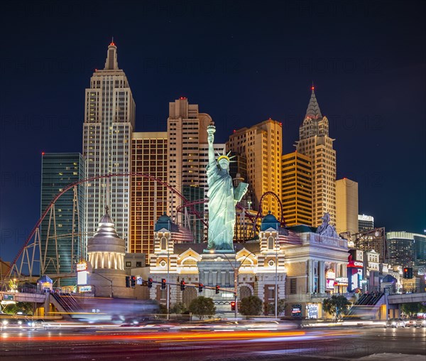 New York New York Hotel and Casino at Night