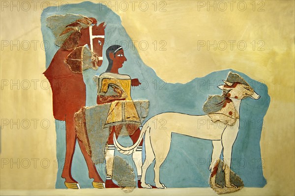 Mycenaean fresco from Tiryns