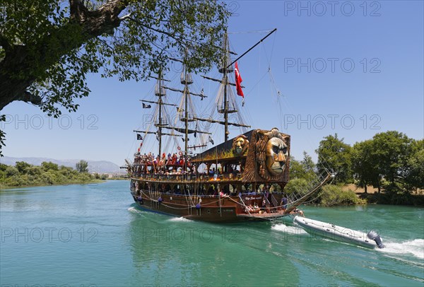 Excursion boat on the Manavgat River