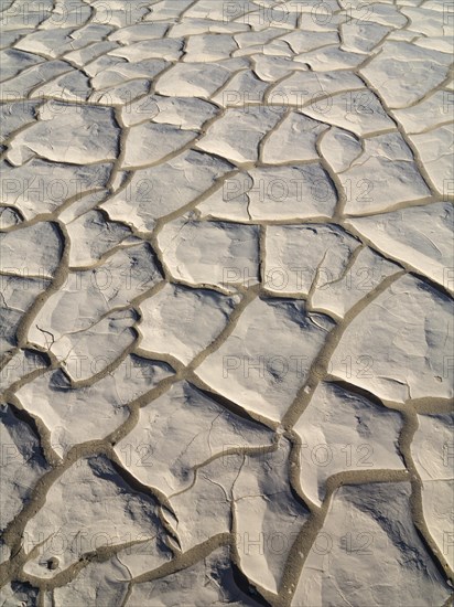 Cracked soil in a dry pan