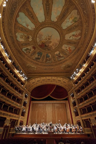 Orchestra rehearsal at the Teatro Massimo