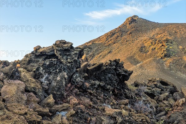 Rock and lava formation