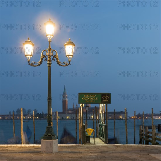 Church of San Giorgio Maggiore and street lamp