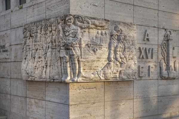 Relief at a barracks