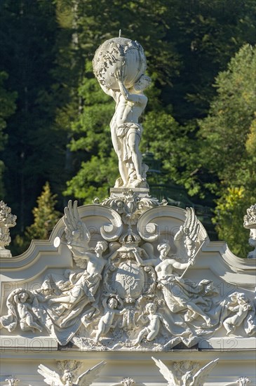 Statue of Atlas holding the celestial sphere