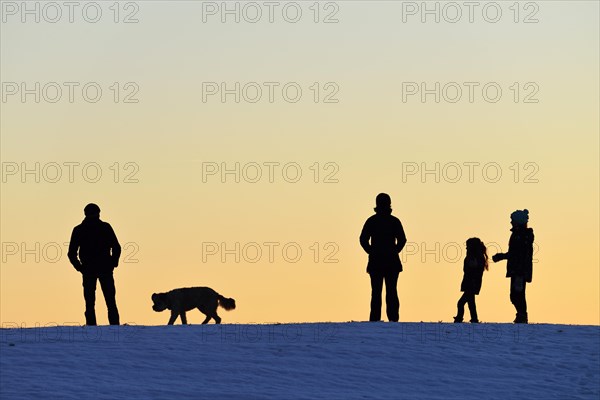 Family with dog