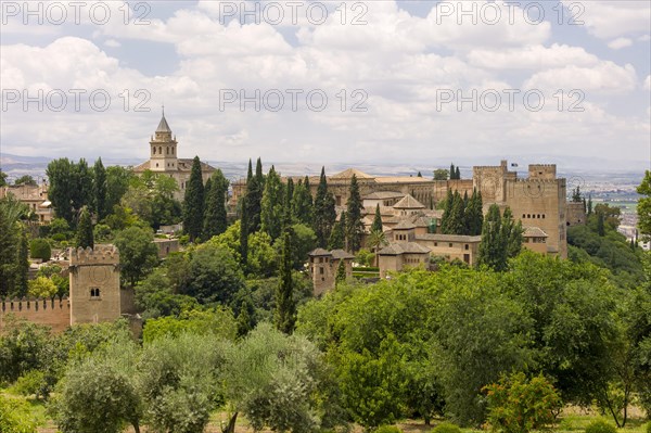 View of the Sabikah Hill seen from the Alhambra palace