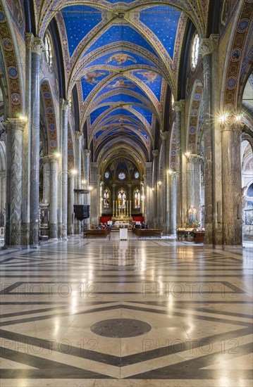 Interior of the Gothic basilica