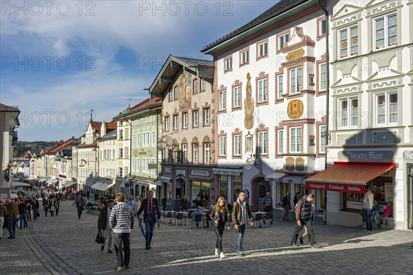 Row of houses at the Marktstrasse street