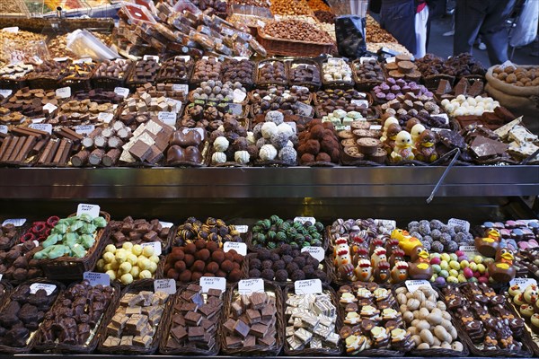 Market stall selling sweets