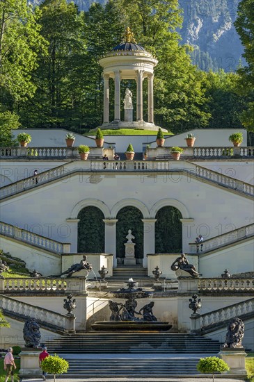 Venus Temple above the terraced gardens