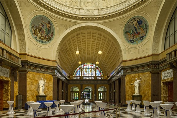 The foyer of the Wiesbaden Kurhaus spa house with casino