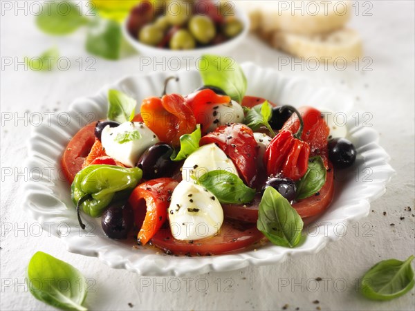 Buffalo mozarella and tomato salad