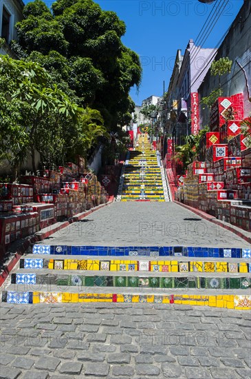 Escadaria Selaron steps in Lapa