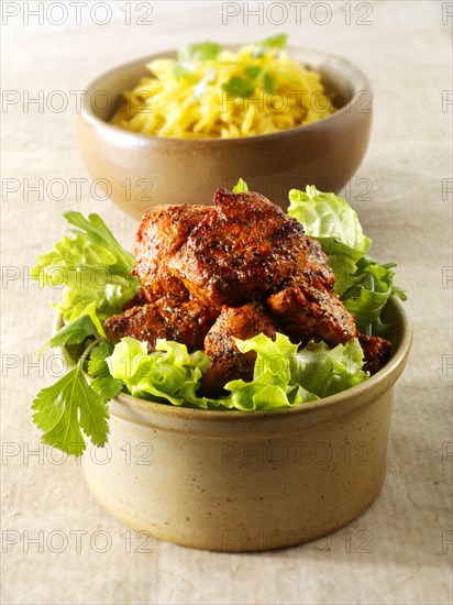 Chicken Tikka with salad