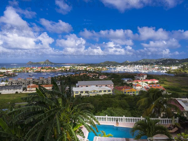 View of the Rodney Bay marina