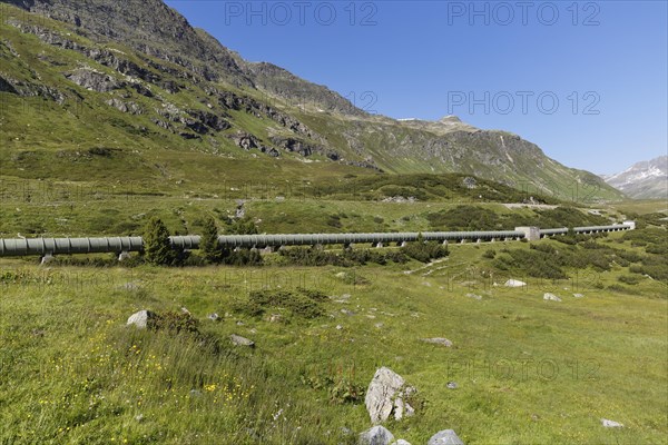 Water pipeline from the Silvretta reservoir