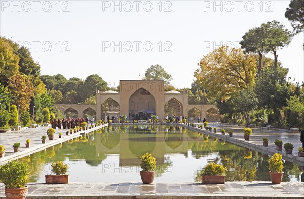 Entrance portal and pool