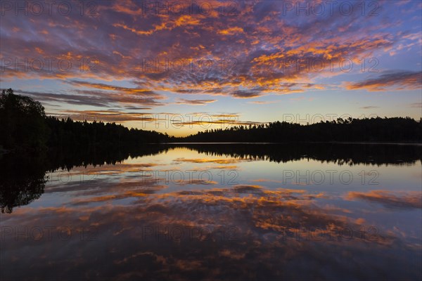 Sunrise at a lake