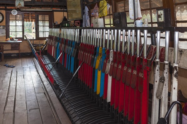 Old signal cabin at the train station