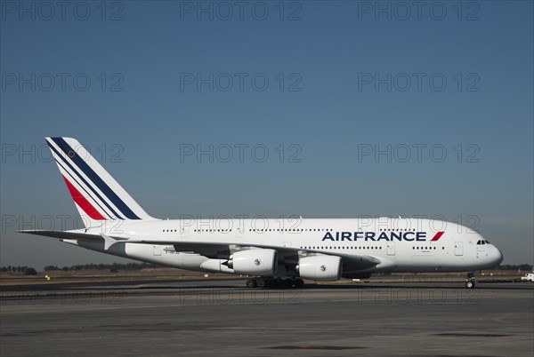 Airfrance Airbus A380 on the airfield