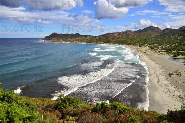 Clouds over the deserted beach of Ostriconi