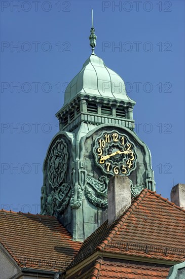 Clock tower on a bath house