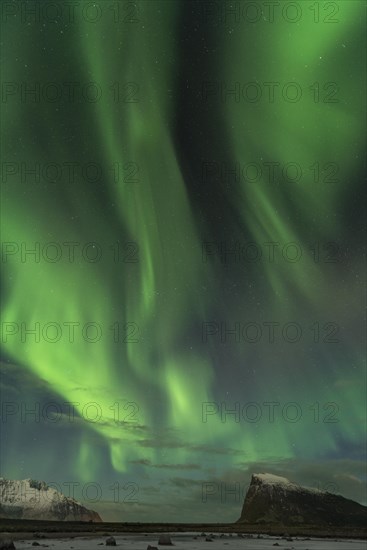 Northern lights or aurora borealis