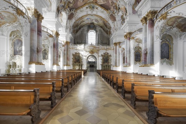 Interior of the Abbey Church of Zwiefalten