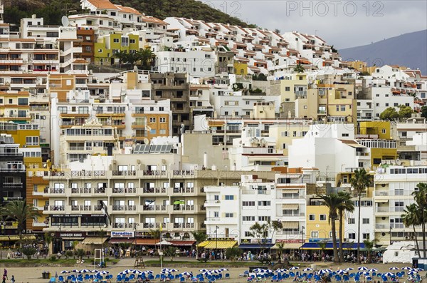 Hotels and apartments at a section of beach