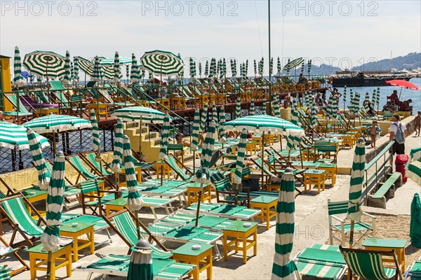 Sun loungers and parasols