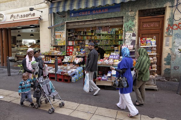 Marche des Capucins market in the district of Noailles, Marseille