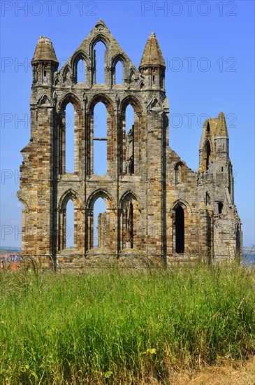 The ruins of Whitby Abbey that inspired Bram Stoker to his masterpiece 'Dracula'