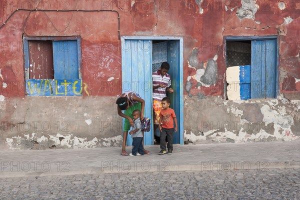 Facade of a house with residents