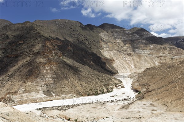 Valley in the Jabal al Qara Mountains