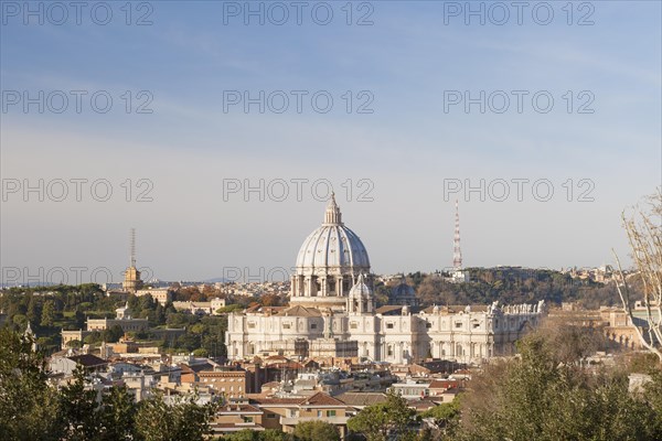 Vatican City and Saint Peter's Basilica from Janiculum hill