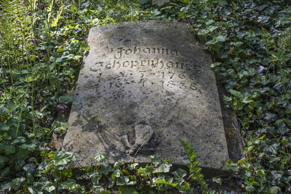 Grave stone for Johanna Schopenhauer
