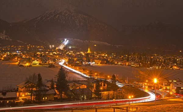 Oberstdorf at night