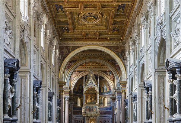 Nave and choir of the basilica of San Giovanni in Laterano