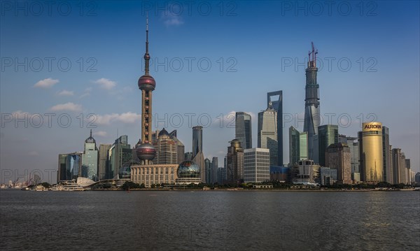 Pudong skyline with Oriental Pearl Tower