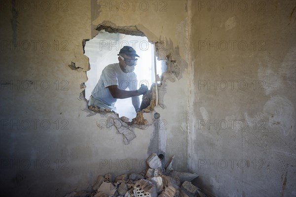 Craftsman during the substantial refurbishment of a building