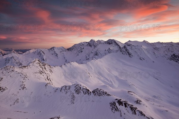 Atmospheric clouds over Obergurgl